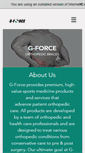 Mobile Screenshot of gforcebraces.com