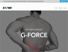 Tablet Screenshot of gforcebraces.com